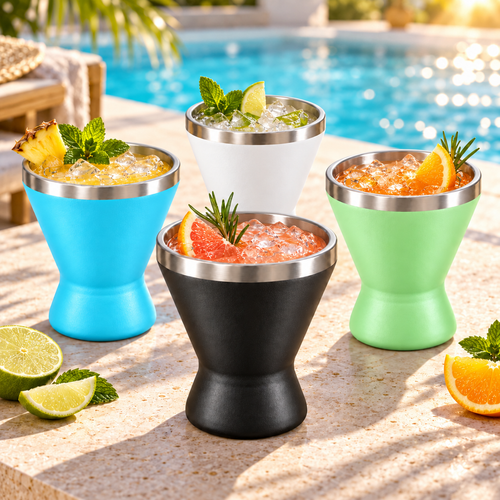 Insulated Cocktail Cups — Set of 4